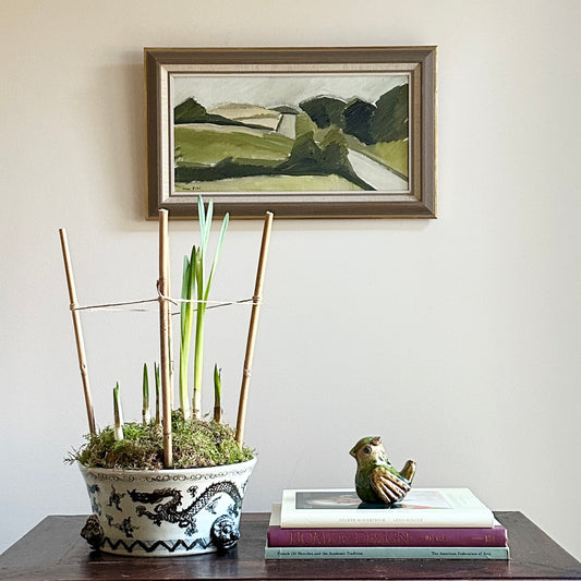 Mid Century Landscape Oil Painting By A Erwö Sweden