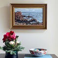 Load image into Gallery viewer, Vintage Mid Century Seascape Oil Painting From Sweden