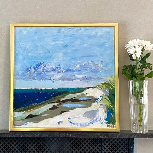 Original Oil Painting Vintage Mid Century From Sweden By A Hede