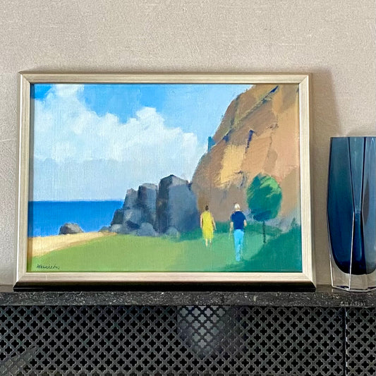 Mid Century Vintage Oil Painting By S Wernheden Sweden