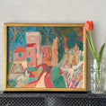 Load image into Gallery viewer, Cityscape Oil Painting Mid Century From 1954 Sweden