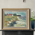 Load image into Gallery viewer, Vintage Seascape Oil Painting From Sweden by Torsten Lidman 1947