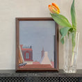 Load image into Gallery viewer, Mid Century Original Cityscape Oil Painting From Sweden By Ana Wilhemson-Lagerman
