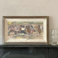 Load image into Gallery viewer, Mid Century Coastal Oil Painting By S Olsson Sweden