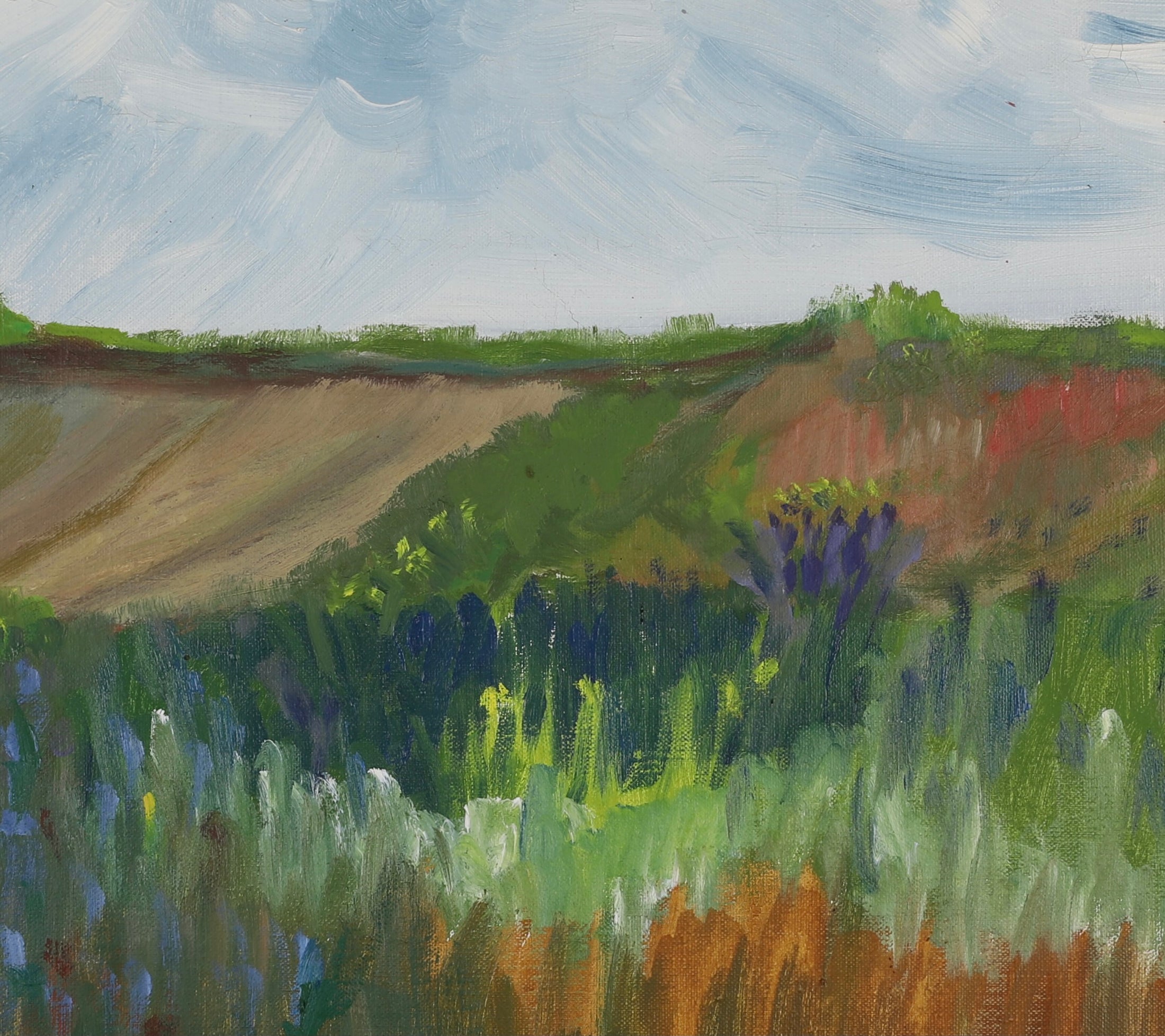 Framed Mid Century Oil Painting by Listed Artist E Julius Sweden