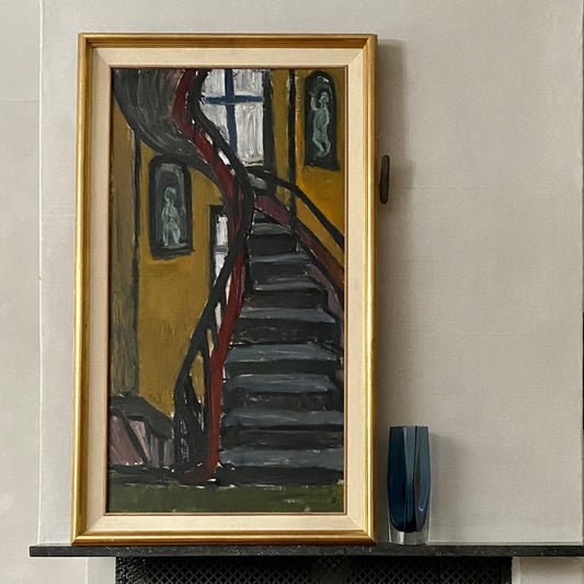 Original Vintage Oil Painting from Sweden by Ulla Borgström 1954