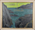 Load image into Gallery viewer, Mid Century Coastal Oil Painting By S Grandin Sweden