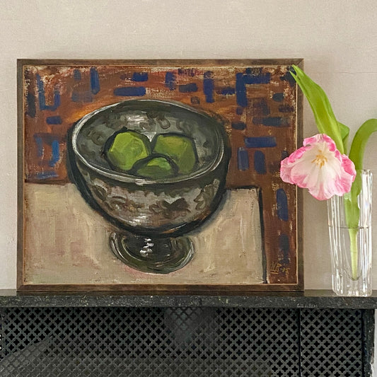 Original Vintage Oil Painting from Sweden by U Borgström