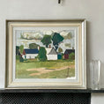 Load image into Gallery viewer, Vintage Mid Century Landscape Oil Painting by G Sandberg from Sweden