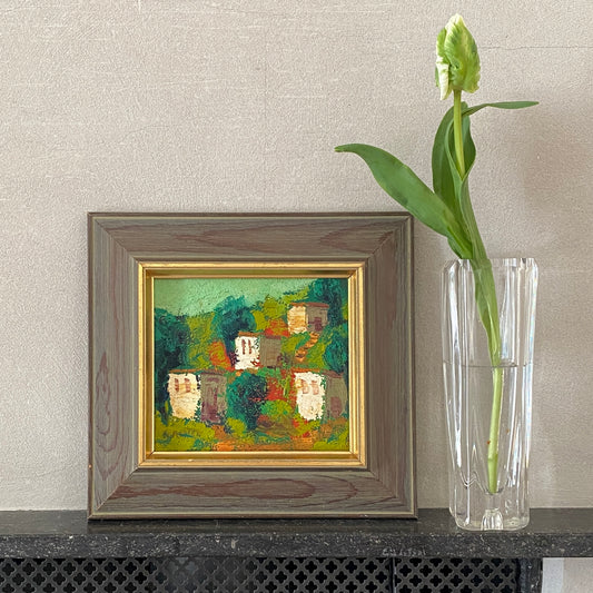 Colorful Vintage Original Landscape Oil Painting From Sweden