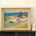 Load image into Gallery viewer, Mid Century Coastal Oil Painting from Sweden By S Holmquist