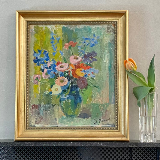 Original Oil Painting Vintage Mid Century By E Brandt Sweden