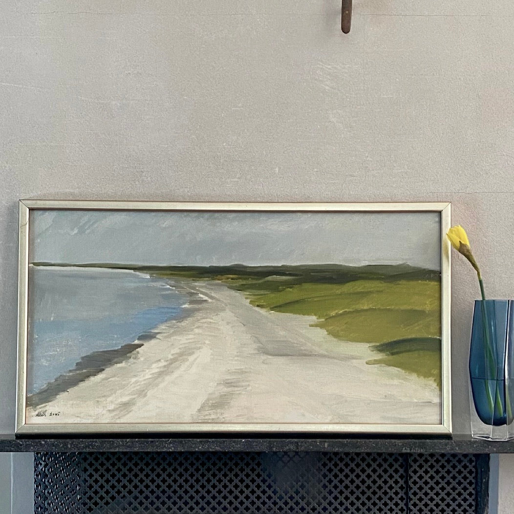 Mid Century Seascape Oil Painting By Allan Erwö Sweden