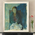 Load image into Gallery viewer, Mid Century Original Portrait Oil Painting From Sweden by K Christensen