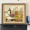 Load image into Gallery viewer, Mid Century Original Still Life Oil Painting by A Nilsson Sweden
