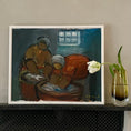 Load image into Gallery viewer, Vintage Mid Century Expressionist Oil Painting from Sweden Signed Emland