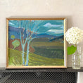 Load image into Gallery viewer, Framed Mid Century Oil Painting by V Ahn Sweden