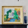 Load image into Gallery viewer, Vintage Mid Century Art Garden Scene From Sweden EH Jacobsson