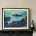 Load image into Gallery viewer, Mid Century Seascape Oil Painting By A Erwö Sweden 1950