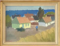 Load image into Gallery viewer, Mid Century Coastal Oil Painting from Sweden By S Holmquist