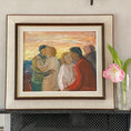 Load image into Gallery viewer, Vintage Mid Century Expressionist Oil Painting Signed Emland from Sweden
