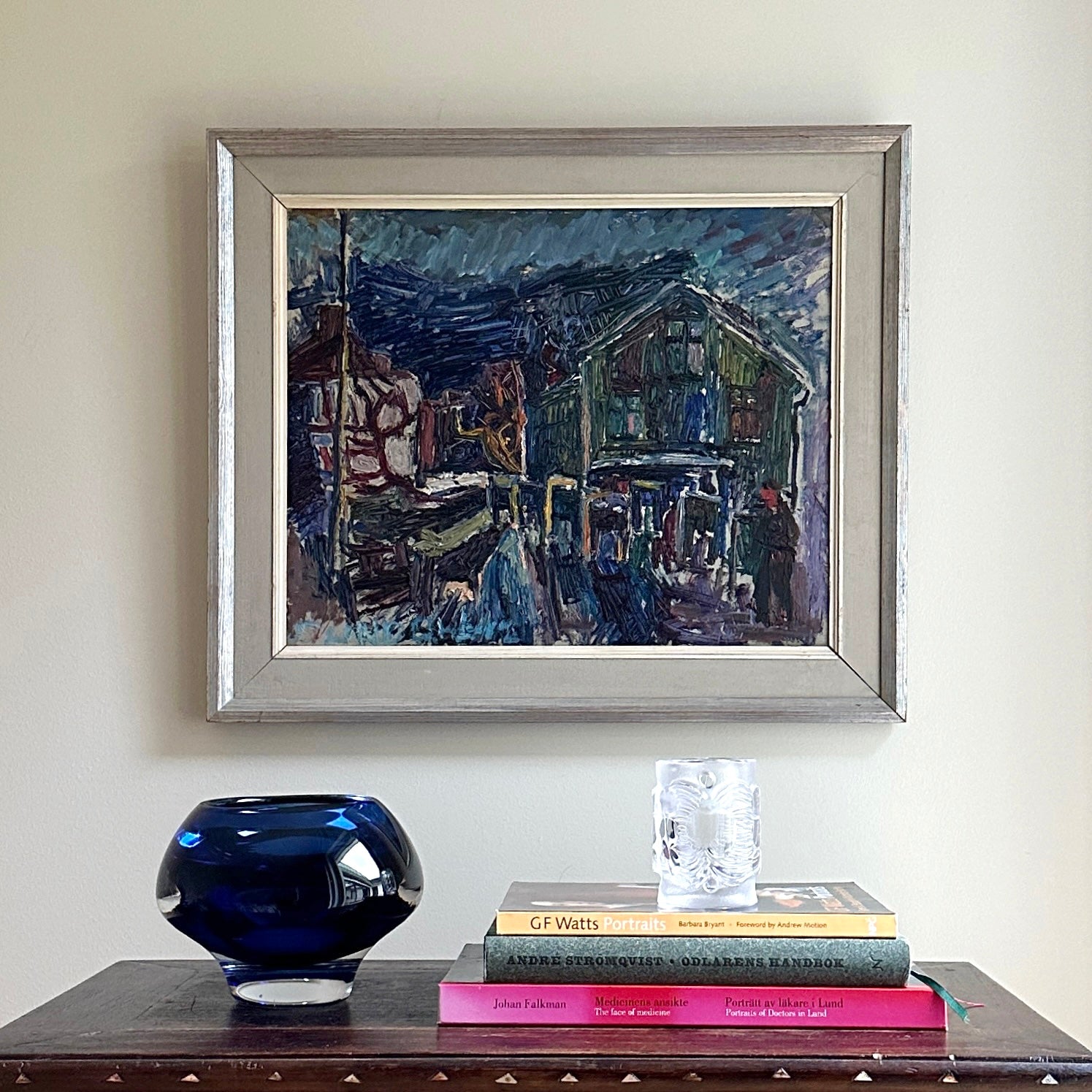 Mid Century Landscape Oil Painting From Sweden