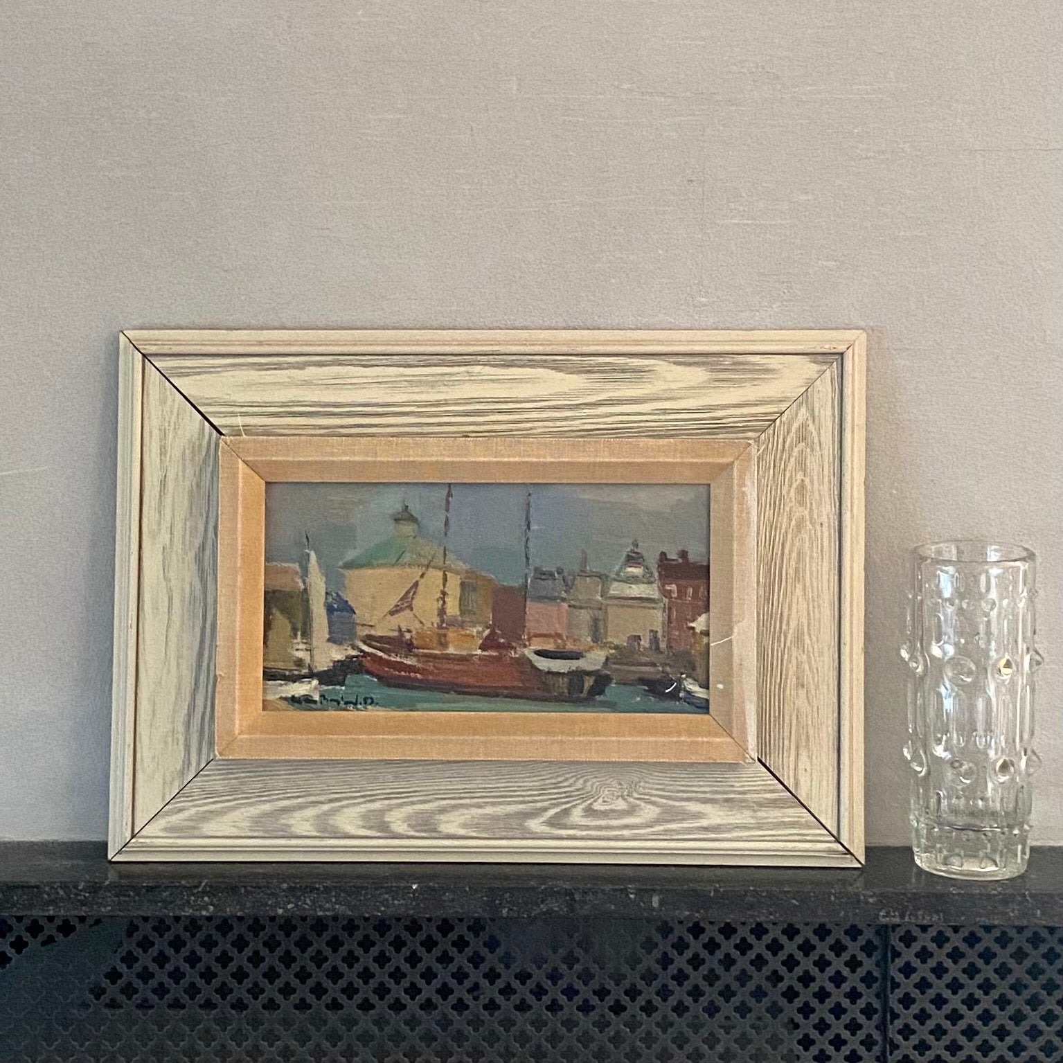 Vintage Art Room Vintage Oil Painting By G Berglund 1952