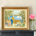 Load image into Gallery viewer, Vintage Art Room Mid Century Oil Painting  From Sweden