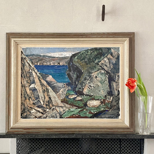 Mid Century Oil Painting By T Torstensson From Sweden