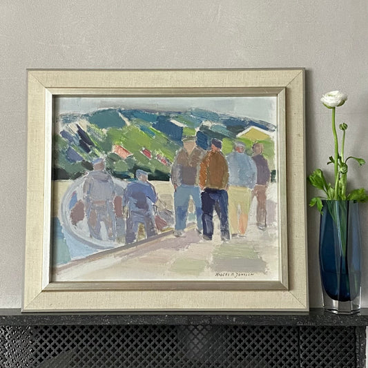 Vintage Original Oil Painting By Listed Artist Anders A Jönsson Sweden