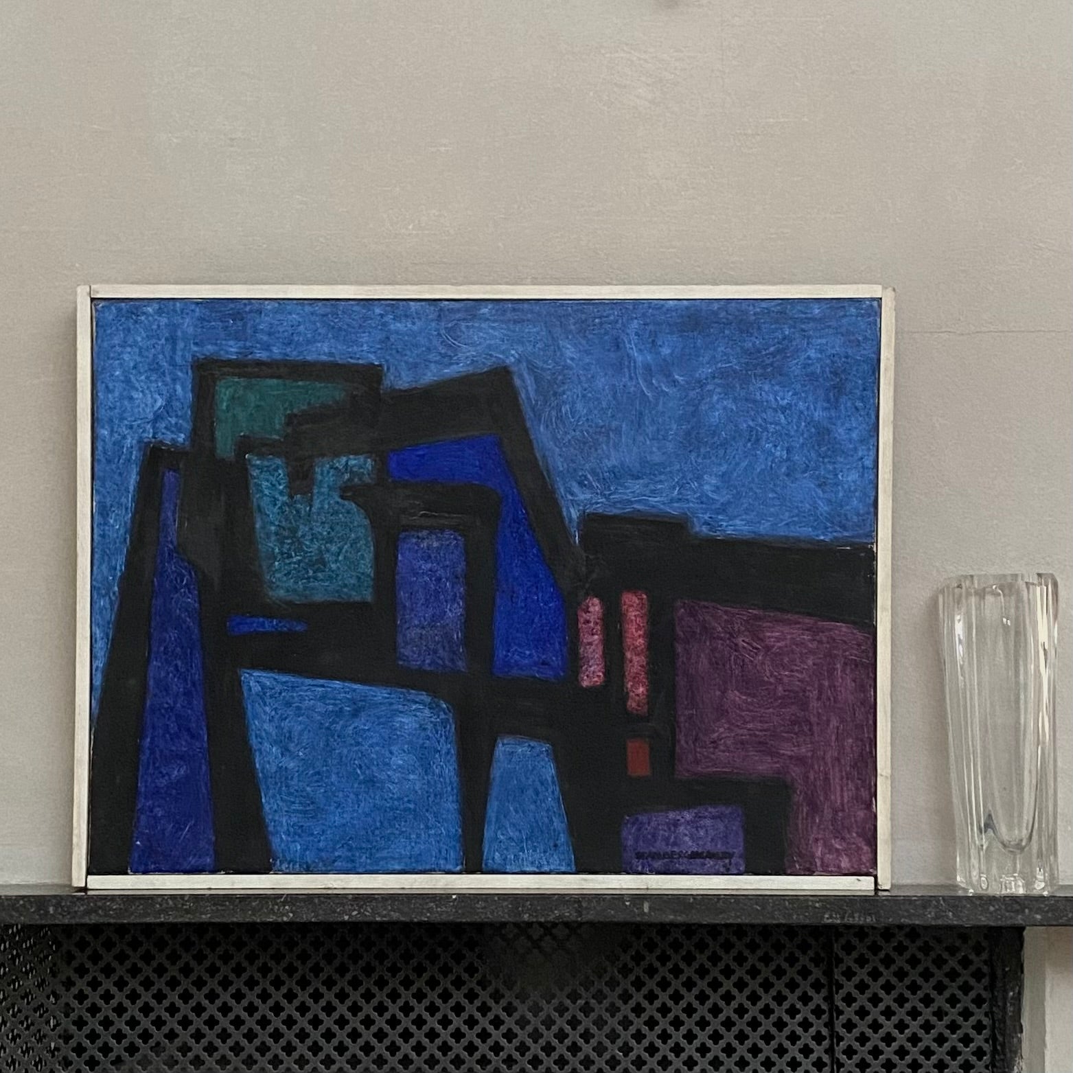 Mid Century Still Life Oil Painting By Stamberg From Sweden