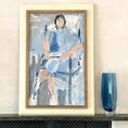 Load image into Gallery viewer, Mid Century Original Portrait Oil Painting W Nording From Sweden