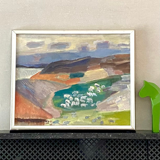 Vintage Original Oil Painting By Listed Artist A A Jönsson Sweden