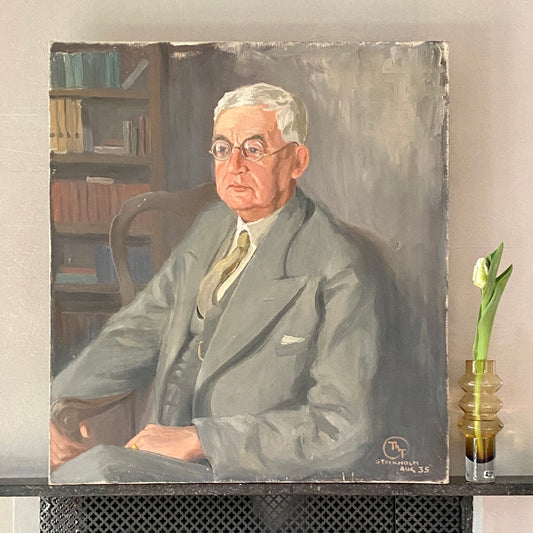 Vintage Original Man's Portrait From Sweden 1935