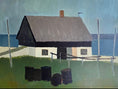 Load image into Gallery viewer, Mid Century Oil Painting from Sweden By Börje A 1956