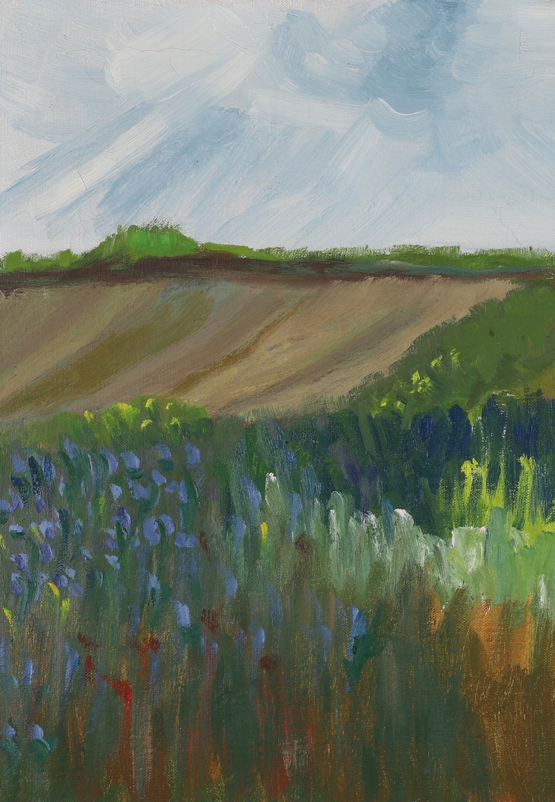 Framed Mid Century Oil Painting by Listed Artist E Julius Sweden