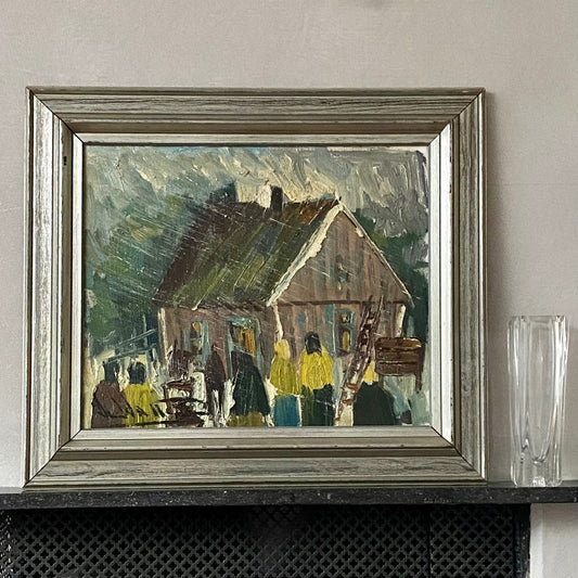 Original Vintage Oil Painting by A Wallsten from Sweden