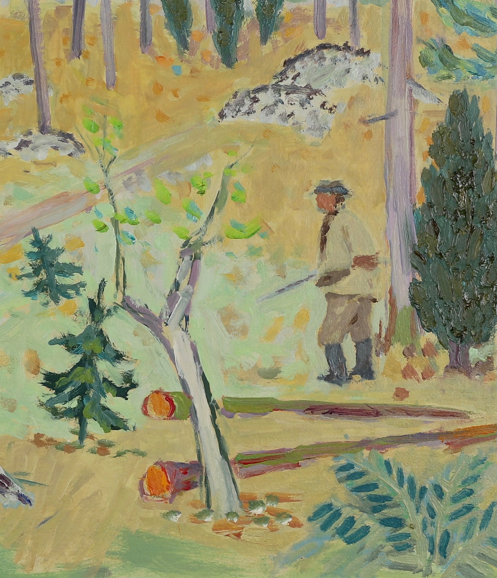 Mid Century Original Landscape By G Karlmark Sweden