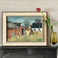 Load image into Gallery viewer, Original Landscape Oil Painting Mid Century By John Bören Sweden