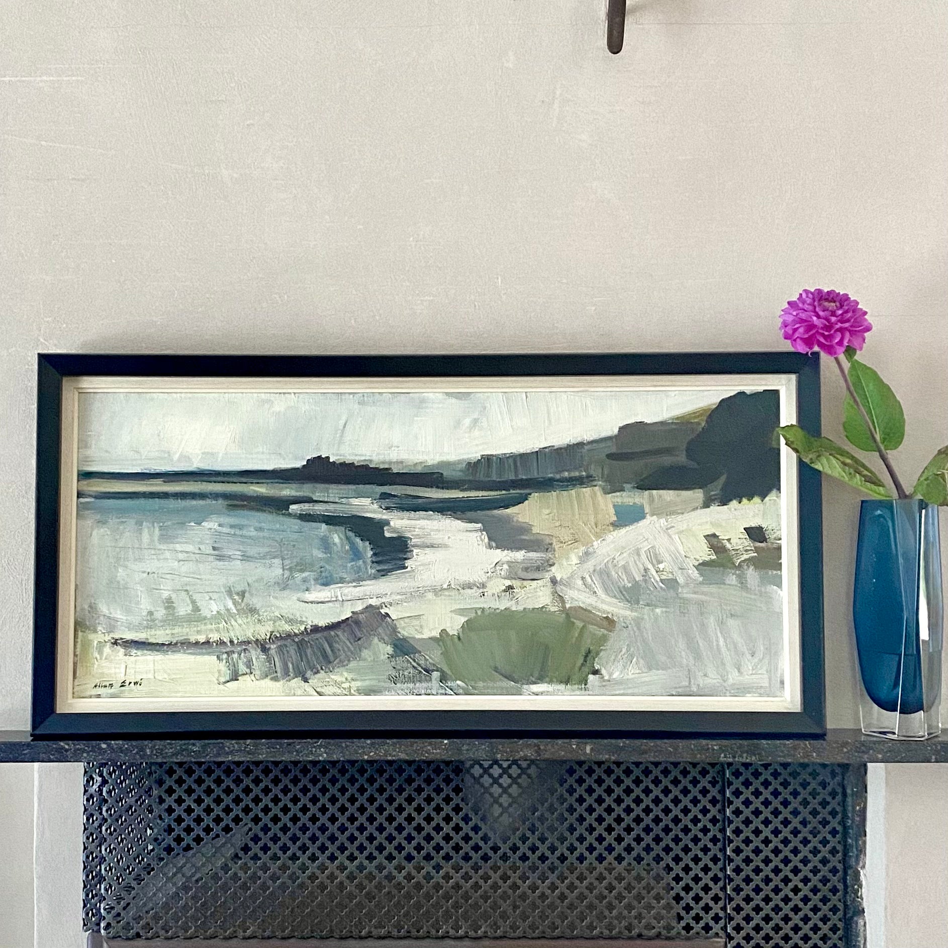 Mid Century Oil Painting By A Erwö Sweden