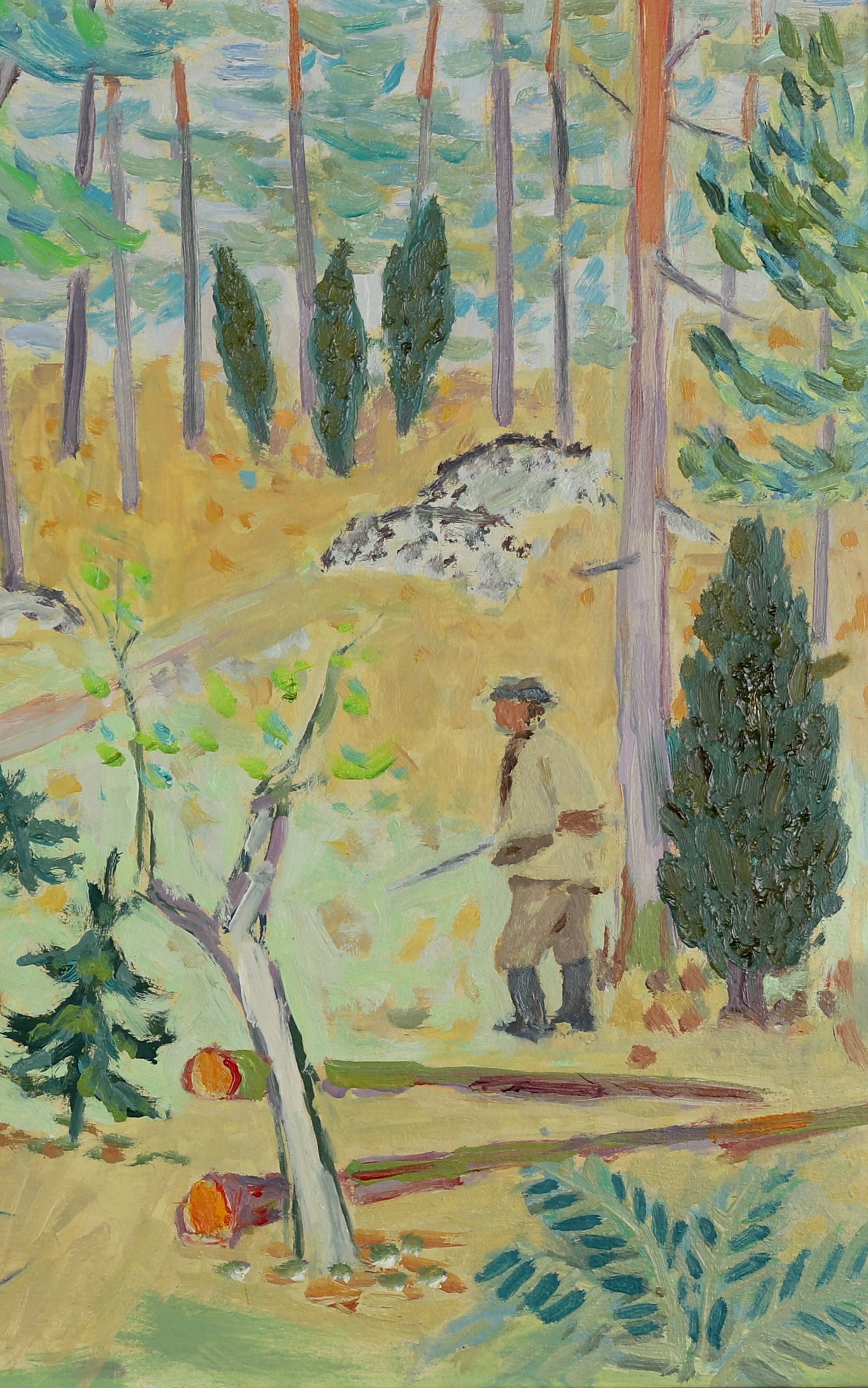 Mid Century Original Landscape By G Karlmark Sweden