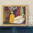 Load image into Gallery viewer, Vintage Mid Century Still Life Oil Painting By L Sandahl Sweden