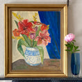 Load image into Gallery viewer, Mid Century Original Still Life Oil Painting Dated 1949 From Sweden