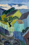 Load image into Gallery viewer, Vintage Art Room Original Landscape Oil Painting by G Turèn Sweden