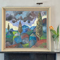 Load image into Gallery viewer, Mid Century Landscape Oil Painting From Sweden