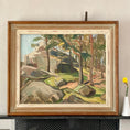 Load image into Gallery viewer, Mid Century Original Landscape Oil Painting From Sweden By