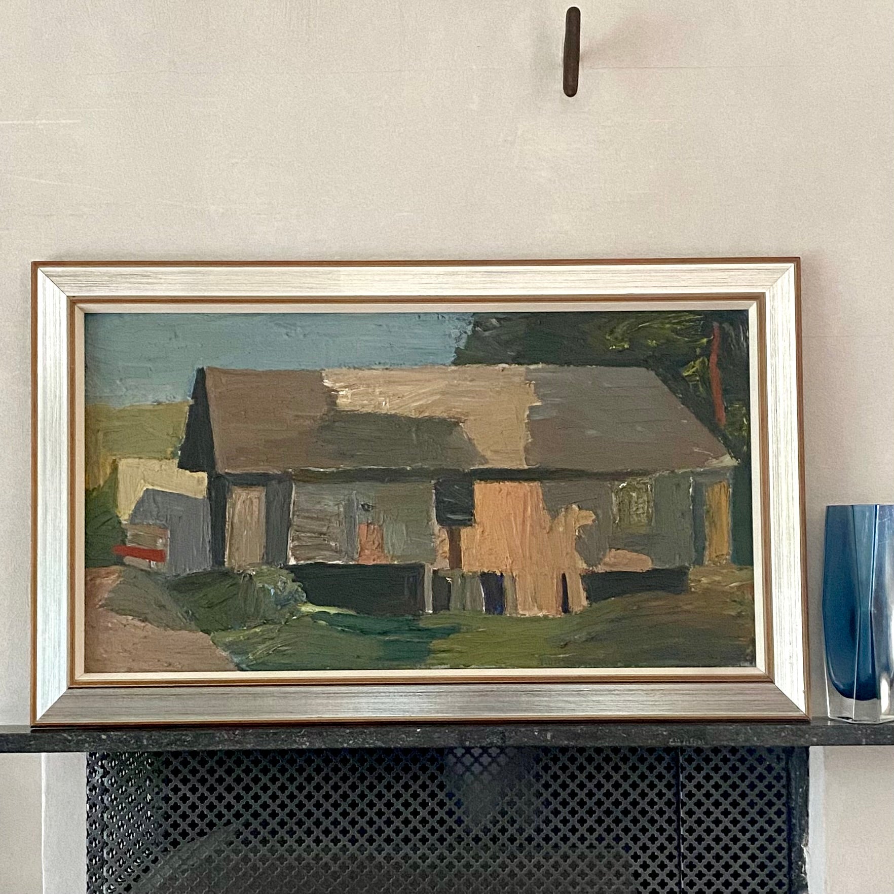 Mid Century Original Oil Painting By C Johansson Sweden