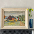 Load image into Gallery viewer, Vintage Mid Century Landscape Painting By W Rydberg Sweden