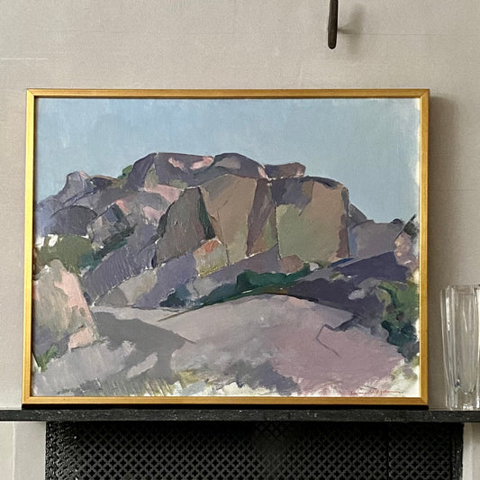 Mid Century Original Oil Painting By G Johansson Sweden