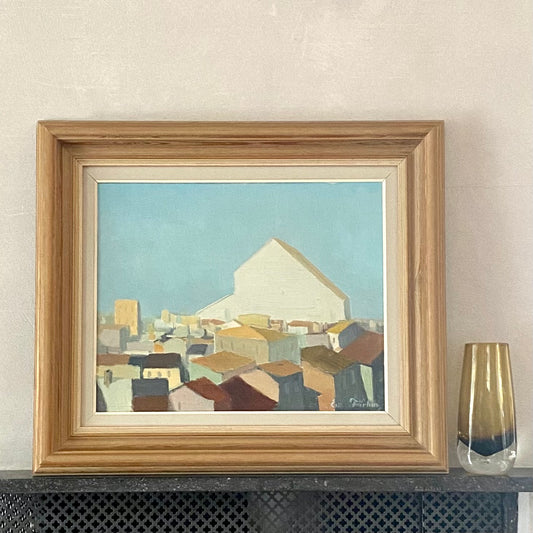 Original Oil Painting Vintage Mid Century By E Fährm Sweden